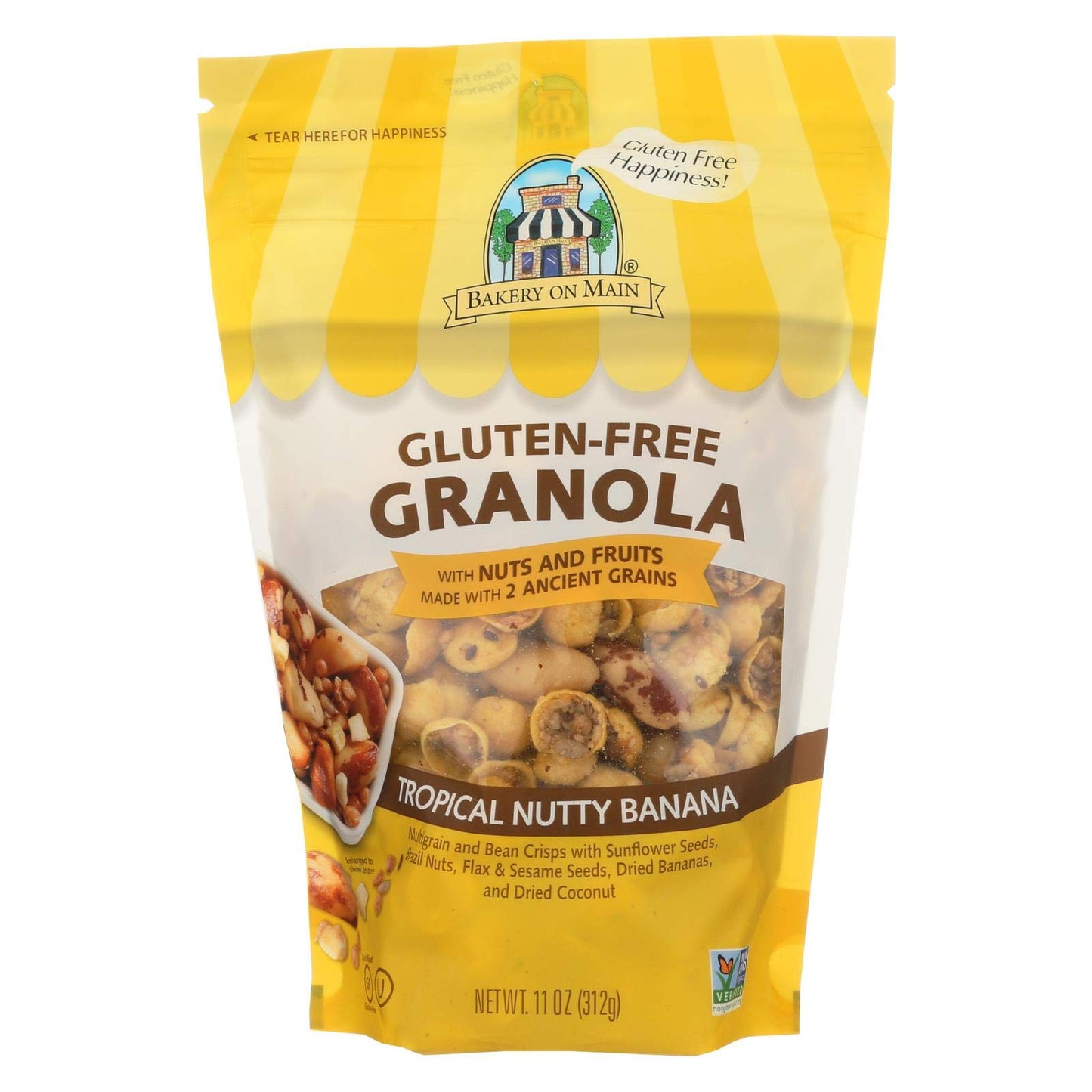 Bakery on Main Granola, Rainforest, Gluten Free 11.0 OZ (Pack of 4)