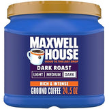 Maxwell House Dark Roast Ground Coffee (24.5 oz Canister)