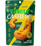 50Hertz Tingly Cashews - Numbing Mala Snack with Sichuan (Szechuan) Pepper, Sweet & Savory Roasted Cashews, Unique Tongue-Tingling Flavor, Vegan, 3.5