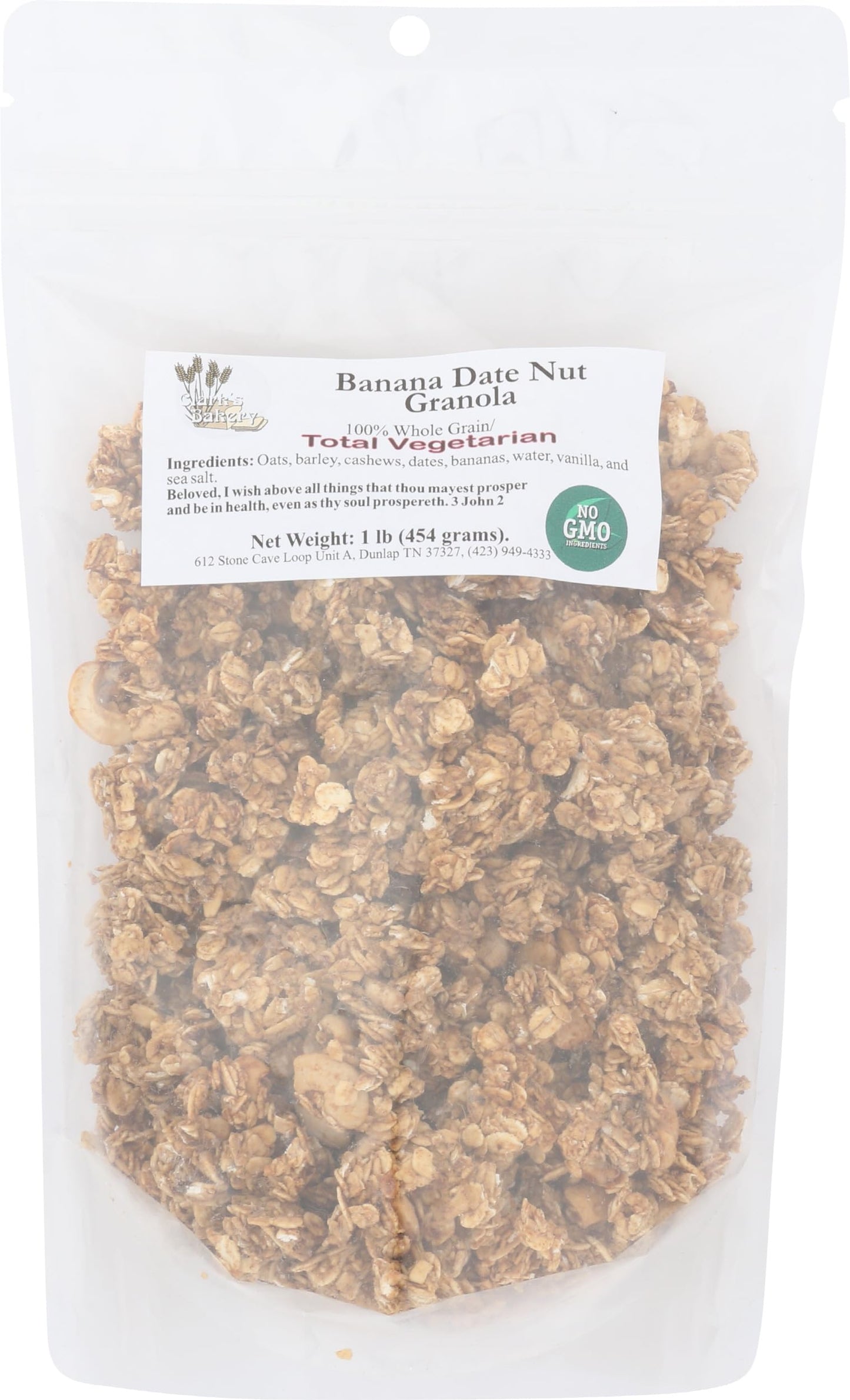 CLARKS RETREAT FOODS Banana Date Nut Granola, 24 OZ