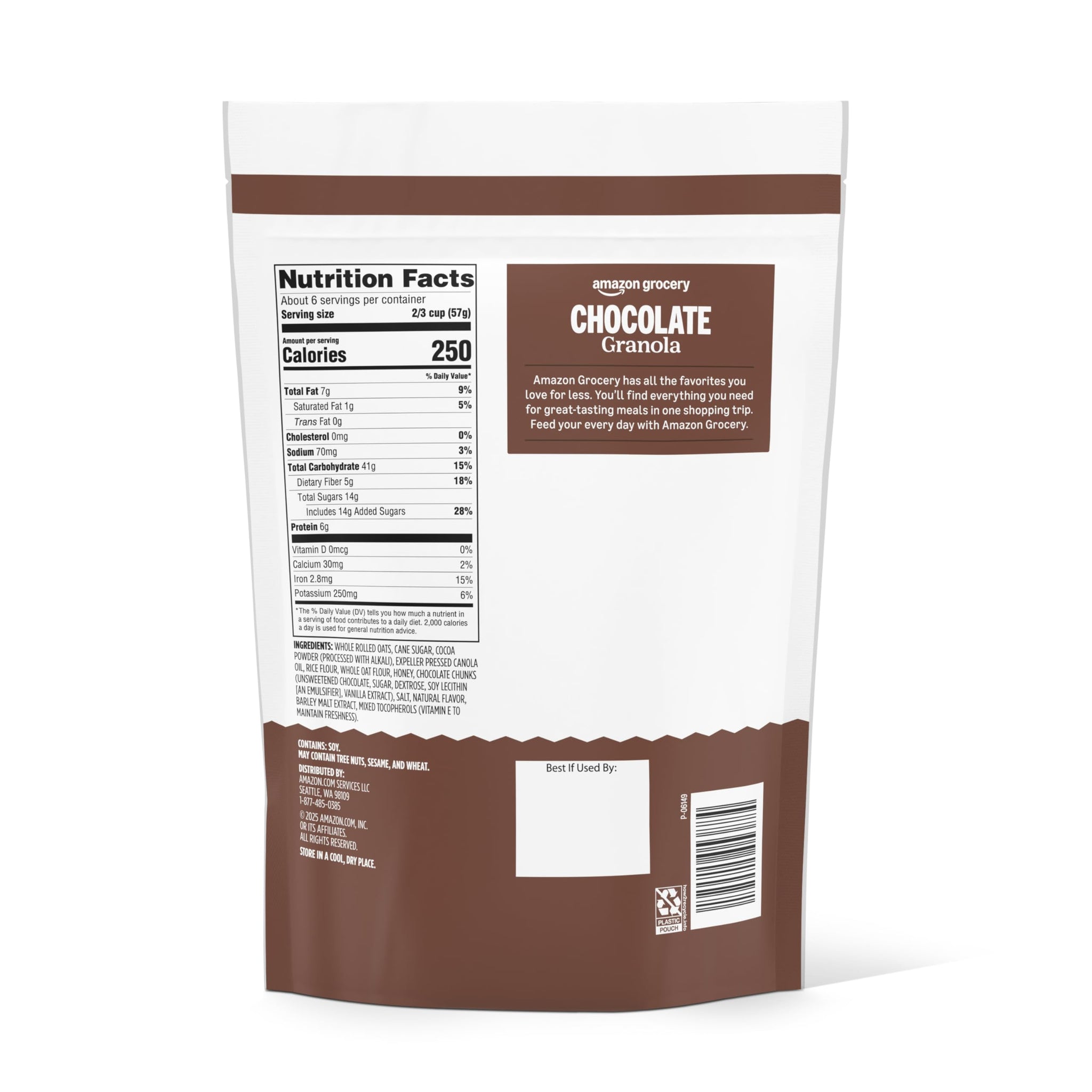 Amazon Grocery, Chocolate Granola, 12 Oz