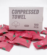 100 Pcs Mini Compressed Towels, Disposable Face Compressed Towel, Compressed Hand Wipe, Camping towel, Portable Compressed Coin Tissue