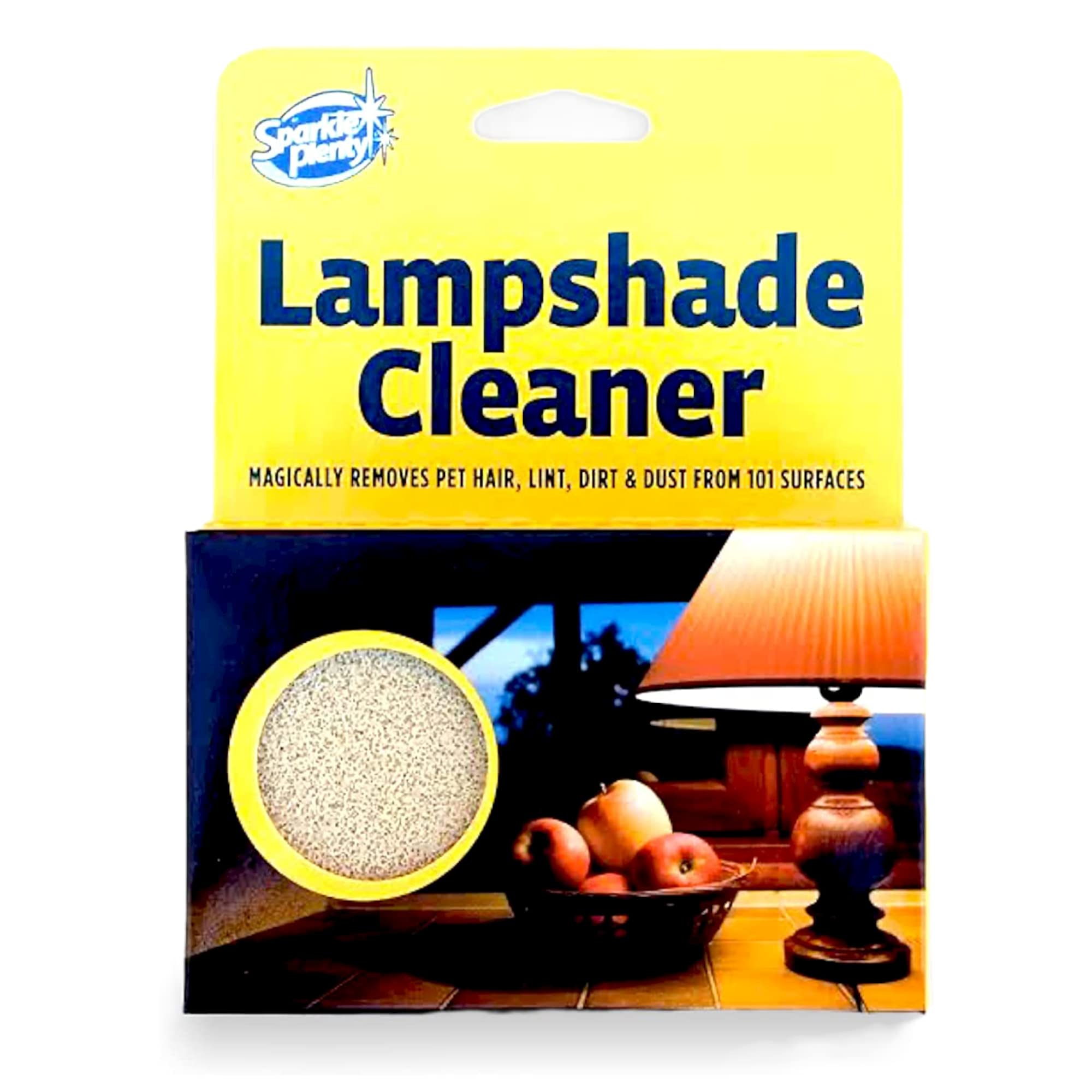 Sparkle Plenty Lampshade Cleaner - Dry Magic Dust Sponge for Lamp Shade - Dry Dusting Sponge Scrub for Fabric & Window Blinds - Effortless Duster