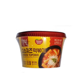 Dong Won God of Topokki Bowl Cheese, Hot& Spicy, Sweet & Spicy, Rose (120g/each) (Cheese, 1)