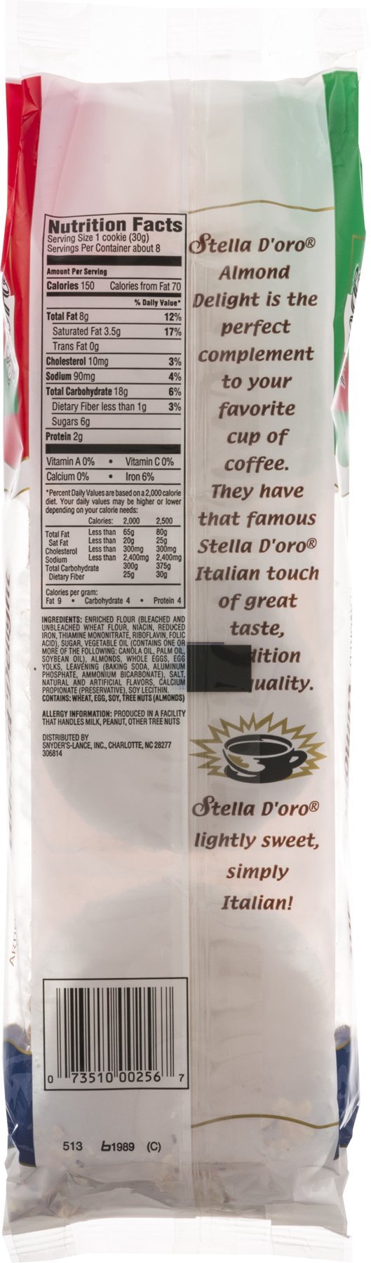Stella D'Oro Almond Delight Cookies - 9 oz