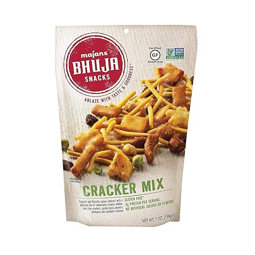 Bhuja Snacks Cracker Mix 7 oz each (1 Item Per Order)