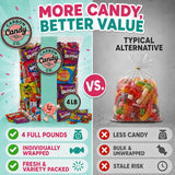Pinata Candy Variety Pack - 4 Lb Assorted Mix, Pinata Stuffers for Kids