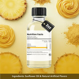 Dolce Flav Pineapple Extract - 2 Ounce Oil-Soluble Kosher, Sugar-Free, Concentrated Tropical Flavor for Candy, Chocolates & Desserts, Includes