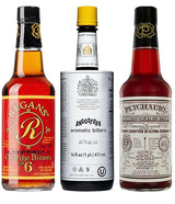 Bitters Triple Play XL Cocktail Bitters for Old Fashioned Cocktails Variety Pack-Angostura Aromatic 16oz, Peychauds Aromatic 10oz, Regans Orange No 6