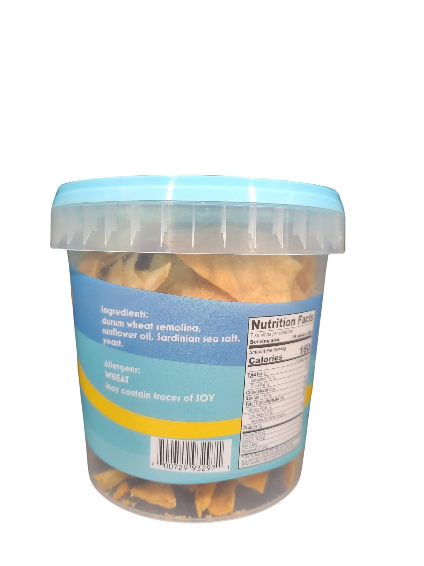 PANSARDO BREADCHIPS Traditional Sardinian Savory Bread Chips - Original Flavor - Four Pack