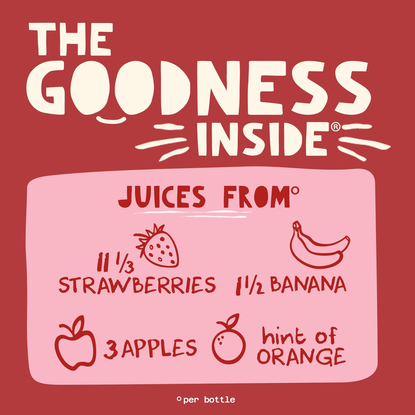 Naked Boosted Smoothie Strawberry Banana Machine, 15.2 fl oz Bottle - Real Fruit Juice Smoothie with Fiber, Excellent Source of Vitamin C and Vitamin
