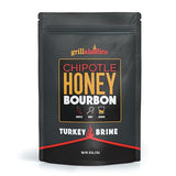 Grillaholics Chipotle Honey Bourbon Turkey Brine Kit - 16 oz Bag for Smoking, Roasting, Grilling & Deep Frying | Juicy Holiday & Thanksgiving Turkey