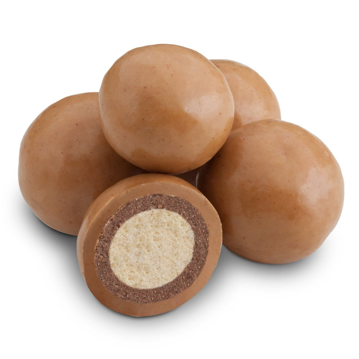 Dulcefina chocolate and Sweets, Peanut Butter Milk Chocolate Malt Balls (1.500 Lbs)