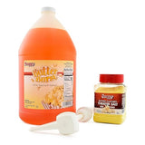 Snappy Butter Burst Popcorn Oil for Popping and Popcorn Topping, Buttery Flavored Popcorn Theater Salt and Oil Pump Dispenser for 1 Gallon Jug, 3