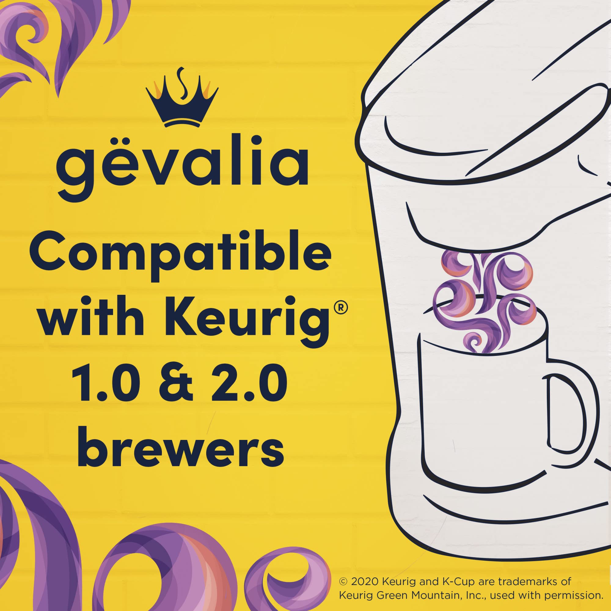 Gevalia Dark Royal Roast Dark Roast K?Cup Coffee Pods, 84 ct. Box