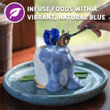 Sou Zen Butterfly Pea Flowers, 80g Dried Blue Pea Flower Tea, Caffeine-Free Loose Leaf Herbal Tea, Natural Color Changing Tea for Drinks, Lemonade