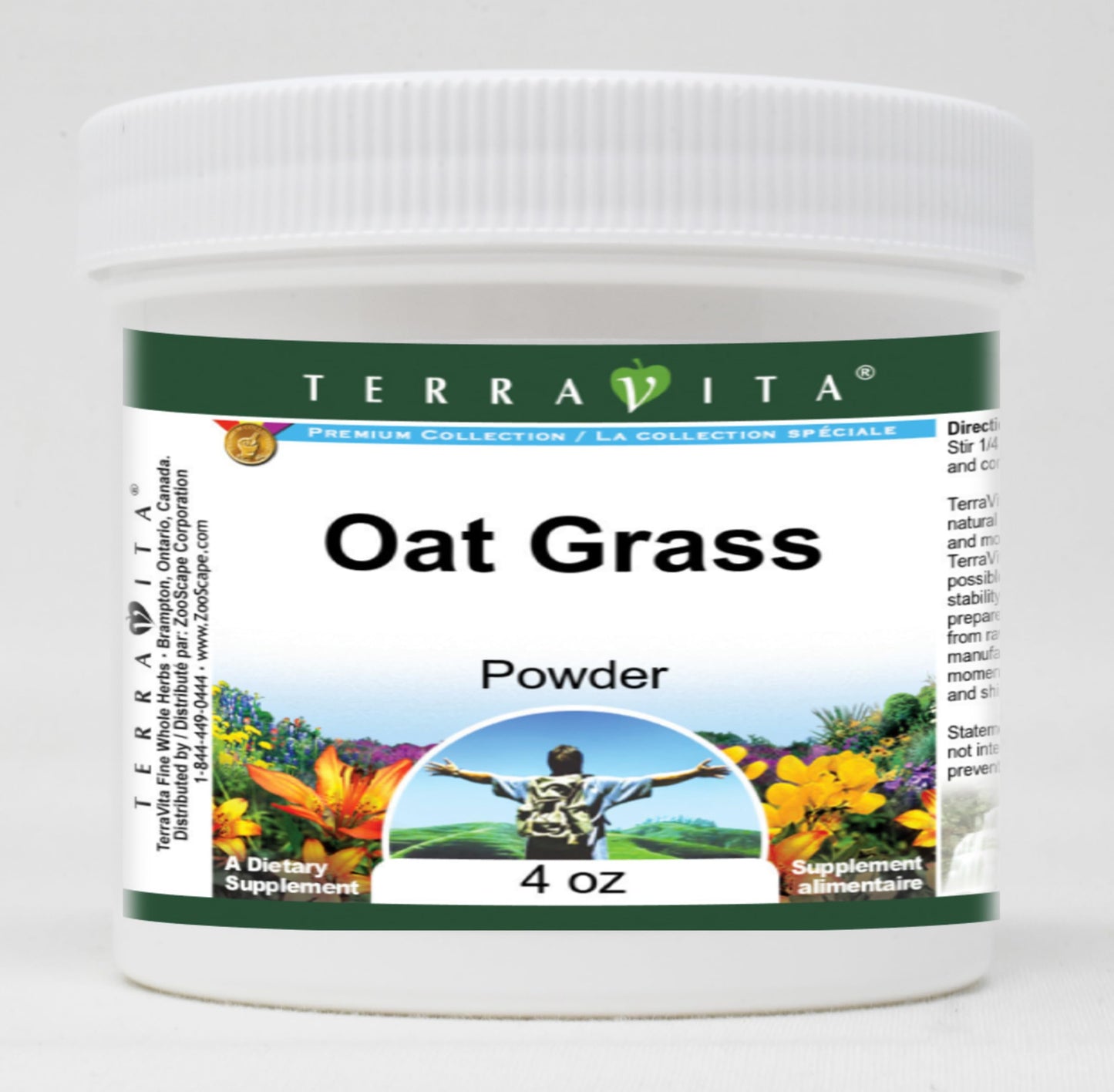 Terravita Oat Grass Powder (4 oz, ZIN: 520959) - 3 Pack