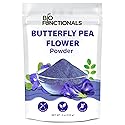 Biofunctionals Blue Butterfly Pea Flower Powder 4 oz, Natural Blue Matcha Food Coloring Caffeine Free High in Antioxidants