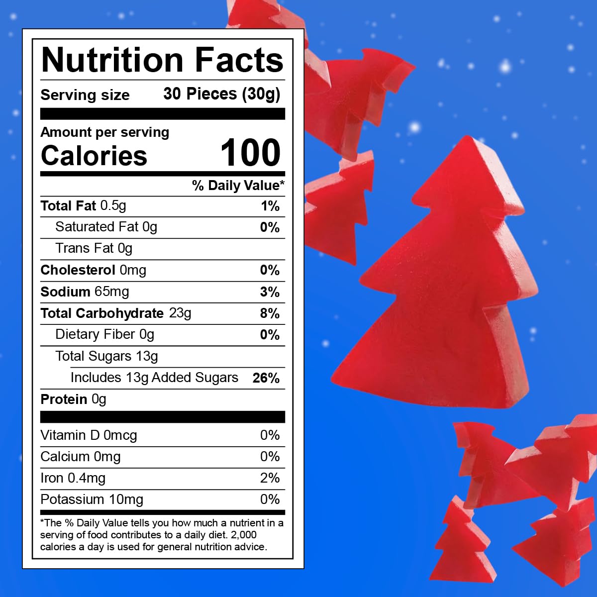 Christmas Chewy Candy, 1.1lb Pack of Christmas Tree Candy Bulk, Perfect Cherry for Parties, Gift Bags or Classroom Celebrations, Ideal Holiday Candies