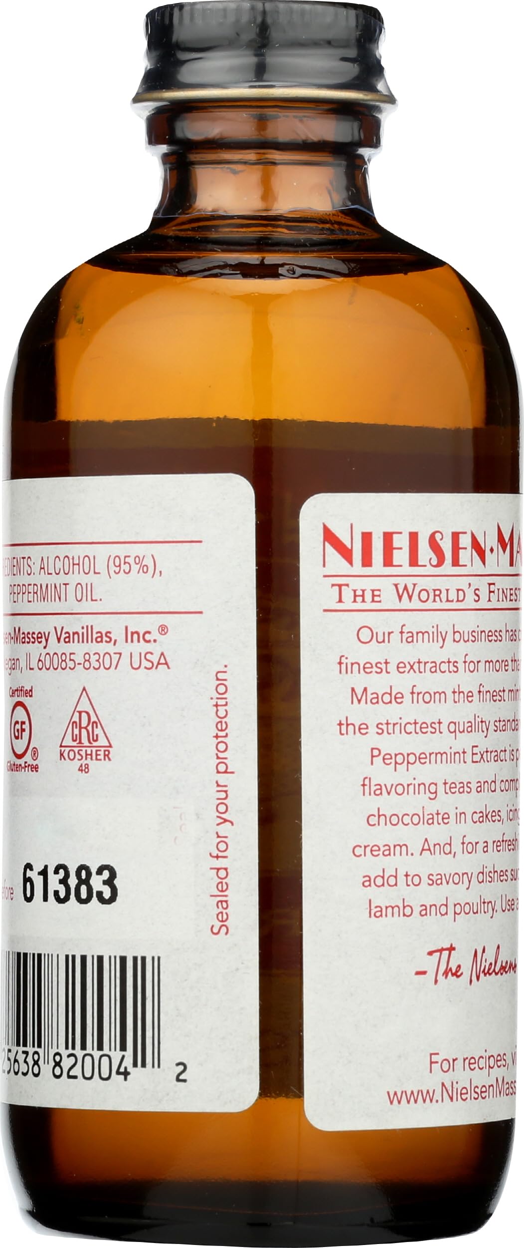Nielsen Massey Pure Peppermint Extract, 4 FZ