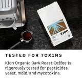 Kion Organic Ground Coffee | Best Tasting, Purest, Highest Antioxidant, Healthiest Coffee | Dark Roast 12 Oz