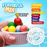 Gumballs for Kids - Dubble Bubble Assorted Gum balls Bulk 9.4 LB (850 pcs) - Individually Wrapped Gum balls - Chewing Bubble Gum - Assorted Gum Balls