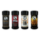 Bearded Butchers Mild & Sugar Free Seasoning 4-Pack - Original, Bold, Chipotle & Butter Blends - Gluten-Free, No MSG, No Sugar - All-Purpose Spices