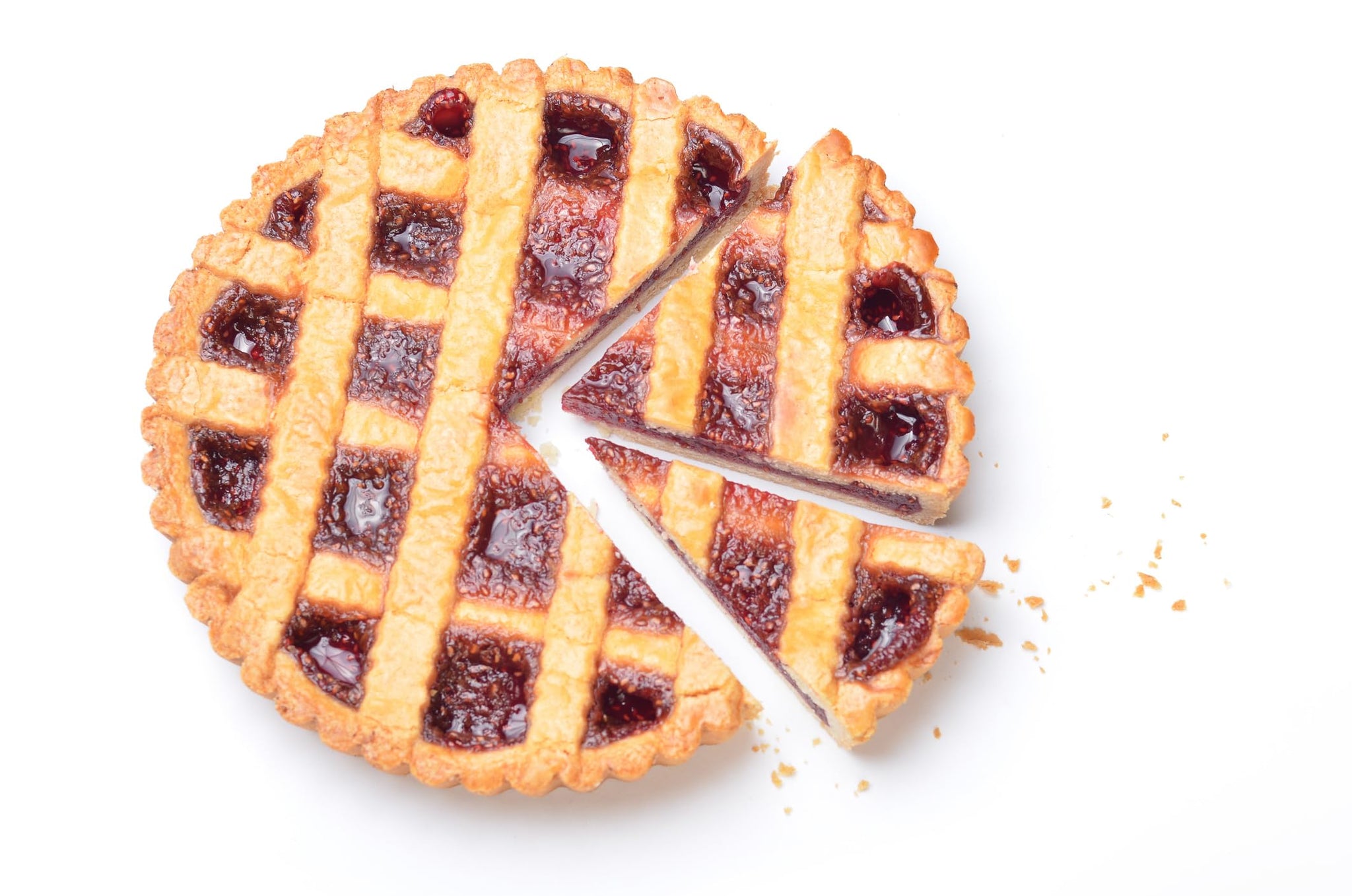 By The Cup Pie & Pastry Filling Variety 3 Pack - Raspberry, Bavarian and Strawberry - 3 Flavors, 2 Pound Bags