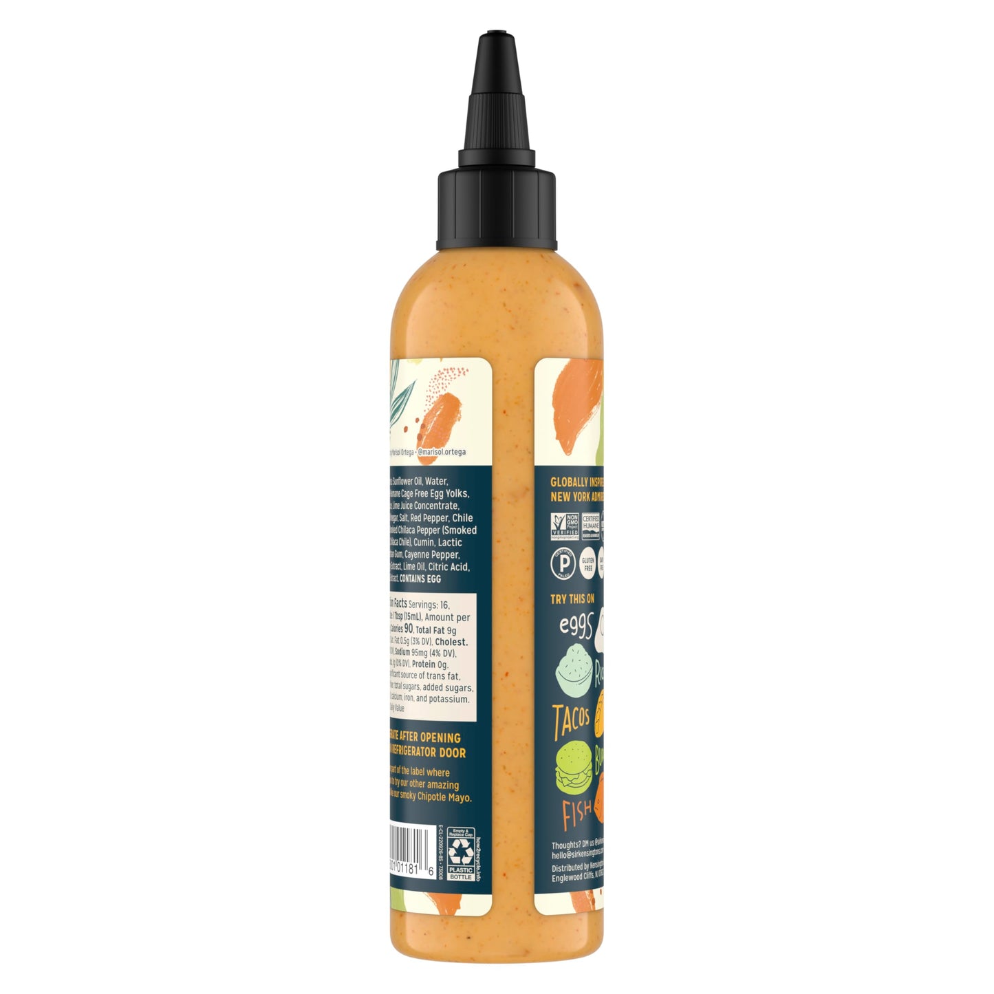 Sir Kensington, Chili Lime Crema Everything Sauce, 8.3 Fl Oz