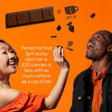 Awake Caffeinated Chocolate Bars - Milk Chocolate, 12 Bars - 100mg Caffeine - 1 Bar Equals 1 Cup of Coffee - Individually Wrapped Energy - Fairtrade
