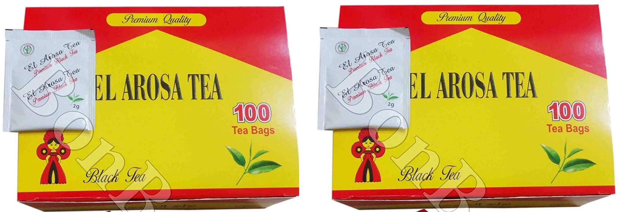 EL AROSA TEA BAGS (RED) - Egypt - 100 ct - Pack of 2