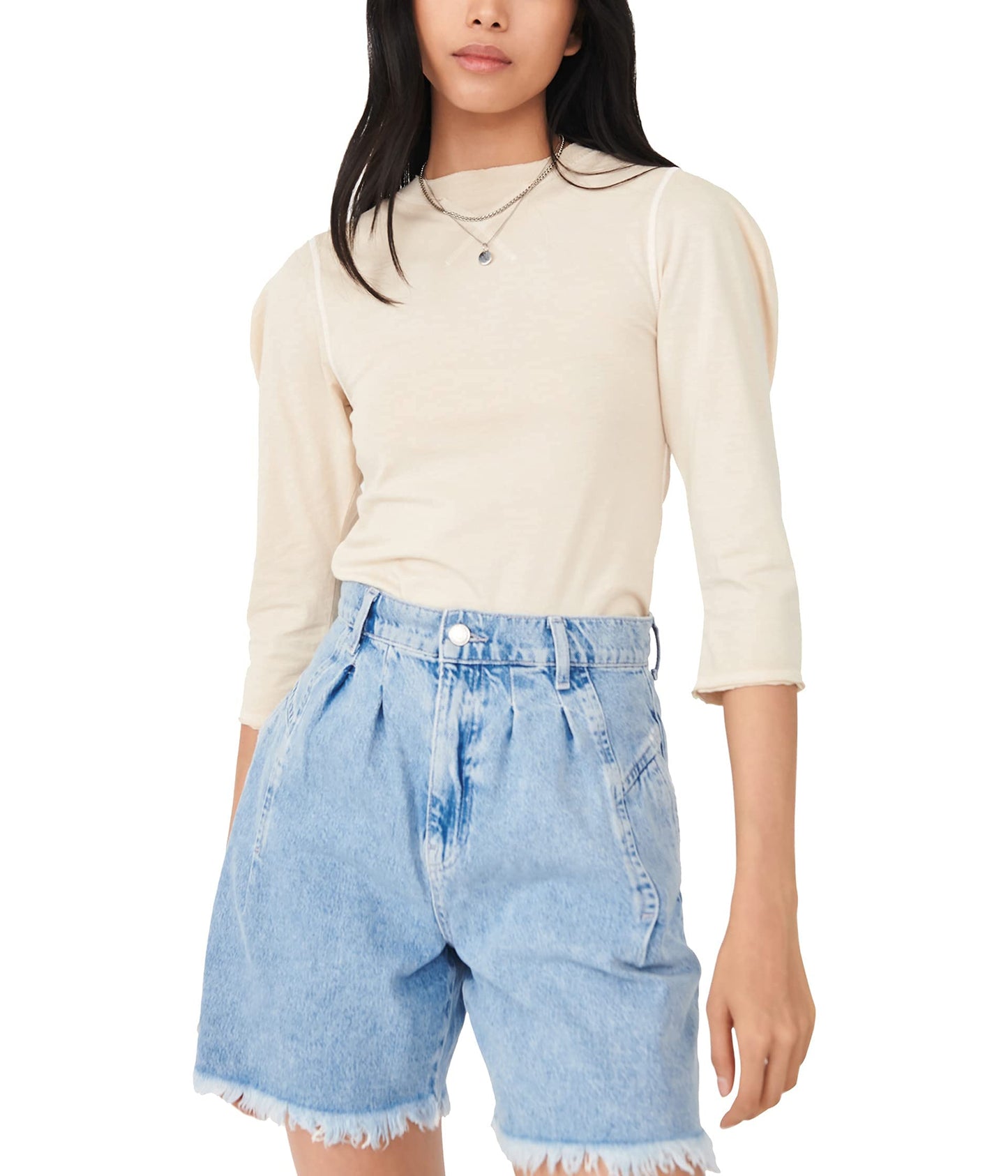 Free People Clover Top Oatmeal LG (Women's 12)