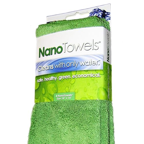 Nano Towels Cleaning Cloths - Cleans with Only Water - Wipes Away Dust, Spills & Grime Instantly Without Chemicals Paper Or Microfiber Supplies