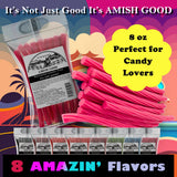 Amish Good Gourmet Licorice Twist Candy - Premium Sweet & Chewy Treat, Watermelon Jumbo Licorice Twist Perfect Snack Under 100 Calories