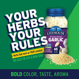 Litehouse Organic Freeze Dried Garlic - Substitute for Fresh & Minced Garlic, Jar Equal to 45 Garlic Cloves, Garlic Flakes, Non-GMO - 1.58 Oz, 6-Pack
