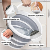 South Bend Components 2.6 Gallons Collapsible Bucket with Handle, Space Saving Design Portable Foldable Water Pail for Indoor/Outdoor, Mop, Boating