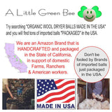 Wool Dryer Balls - Set of 8, Eco-Friendly, 100% Handmade, Natural and Unscented