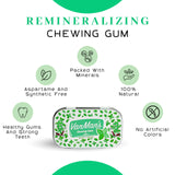 Vanman Remineralizing Chewing Gum with Grass-Fed Cattle Bone Hydroxyapatite and Organic Peppermint Extract - Sugar Free Chicle and Mastic Gum - Fresh