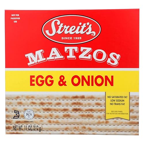 Streits Matzo Egg Onion 11 Oz -Pack of 12