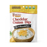 Twisted Pepper Co. Cheddar Onion Dip Mix | Dry Dips & Cheeseball Mixes | Gluten Free, Low Sodium, No Added MSG | Onion Dip Mix for Sour Cream or Mayo