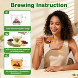 2Bag Organic Chicory and Gardenia Tea Kidney and Liver Detox Tea- For Diabetics Supports Blood Sugar chicory root-Vegan & sugar and Caffeine Free