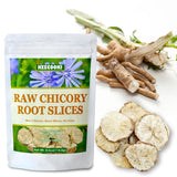 Raw Chicory Root Slices, 4.0oz(114g), 100% Natural Premium Quality Chicory Root, Caffeine Free, No Additives And No Preservatives
