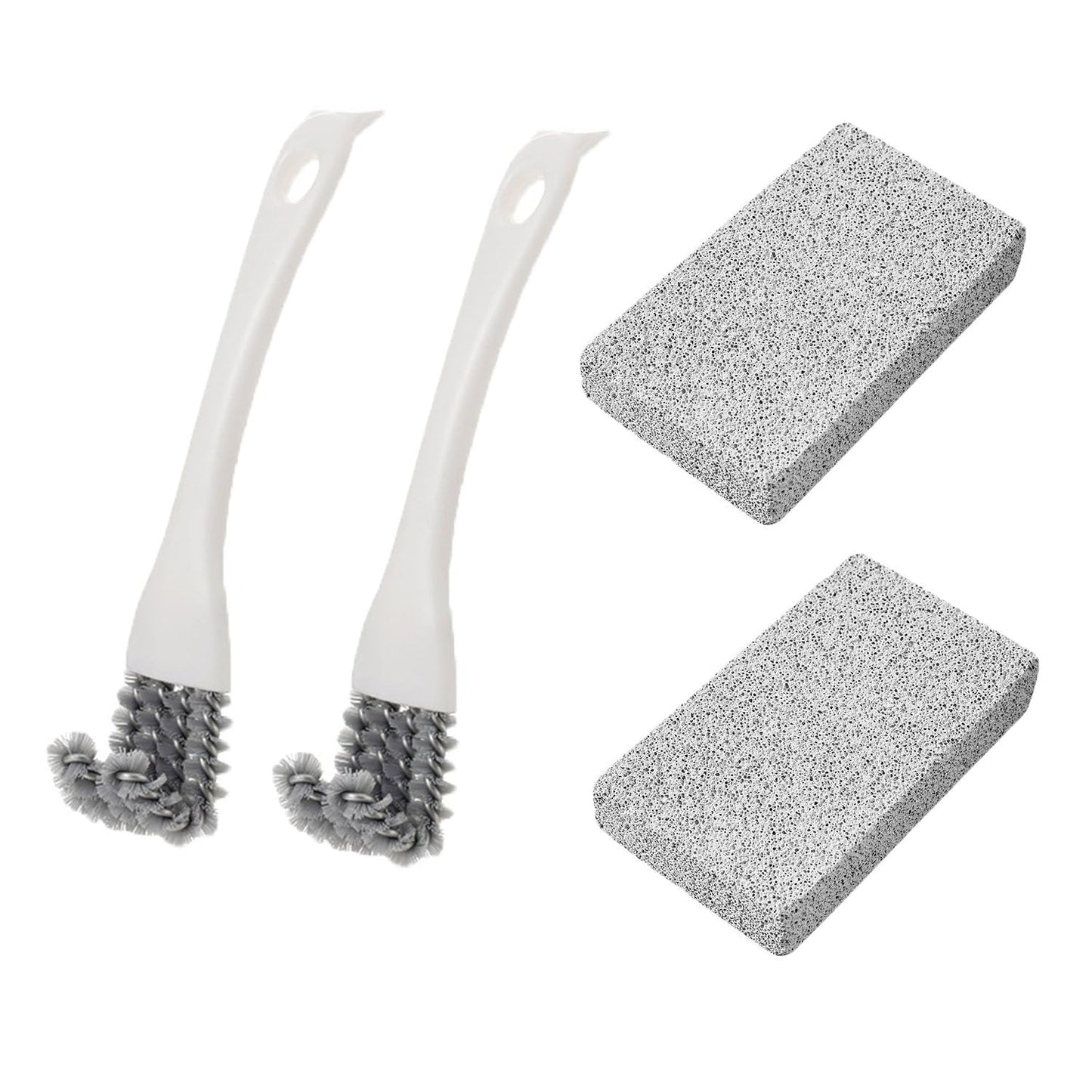 UtySty 2 Set Kitchen Scrub Brush with Grill Cleaning Brick Stove Cleaning Brush Griddle Cleaning Kit for Range Hood Grease Grime Removal Cooktop Gas