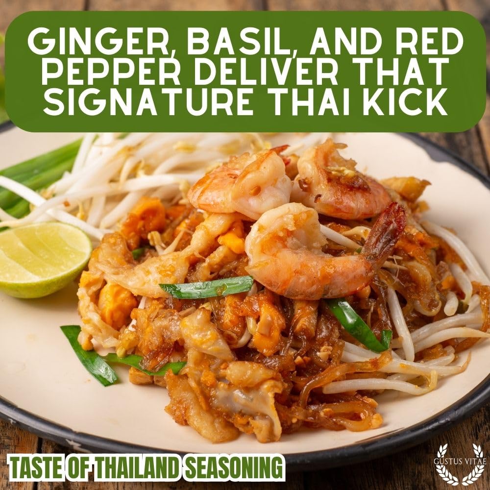 Taste of Thailand Seasoning | Non GMO Verified | Magnetic Tin | Spice Blend | 1.4oz | Crafted in Small Batches by Gustus Vitae | #28