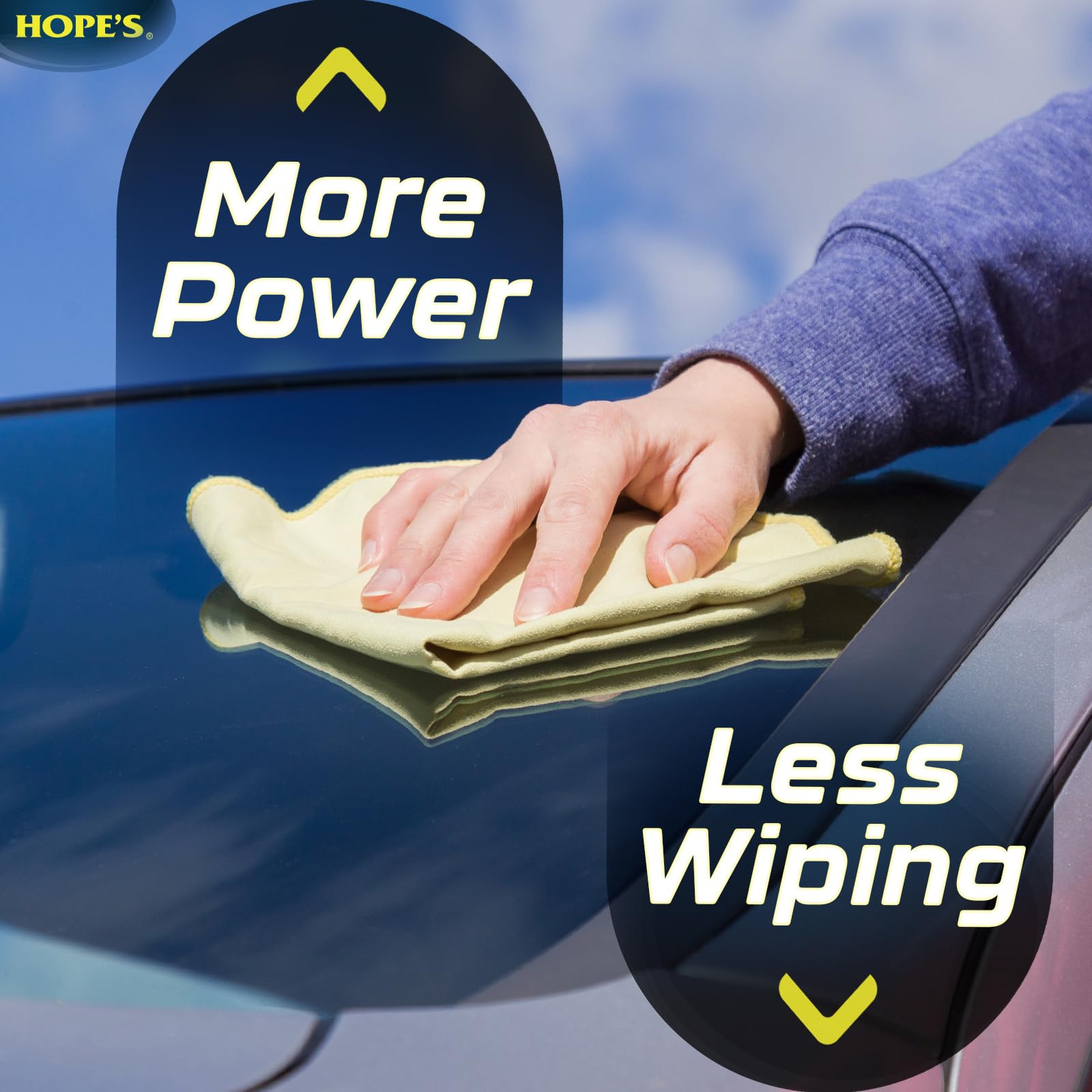 HOPE'S Perfect Glass Automotive Glass Cleaner - Streak-Free, Tint Safe Car Cleaner for Glass, Acrylic, Windows, Mirrors, Windshield - No-Residue