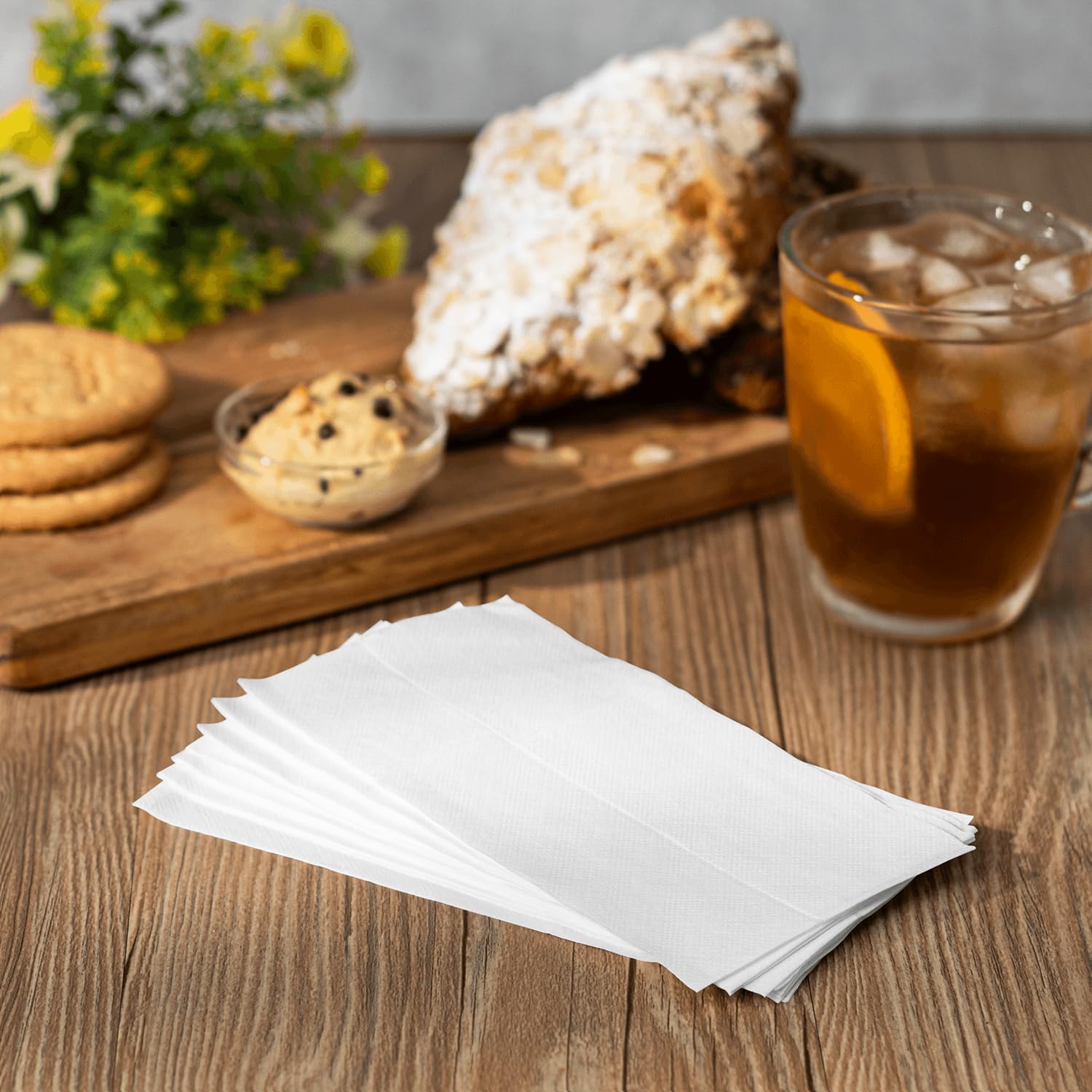Karat Tall Fold Napkins - 1 Ply, White, Perfect for Restaurants and Cafes, Fits Most Dispensers, Made from Renewable Resources, Case of 10,000