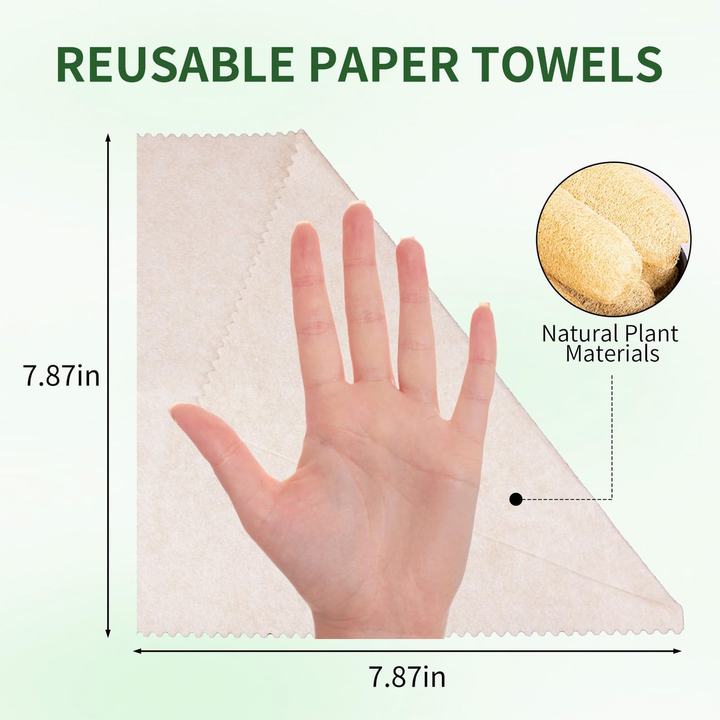 LNTPIP 5 Pack Swedish Dishcloths for Kitchen, 100% Compostable Loofah & Plant Fiber Swedish Dish Cloths, Reusable Paper Towels, Super Absorbent