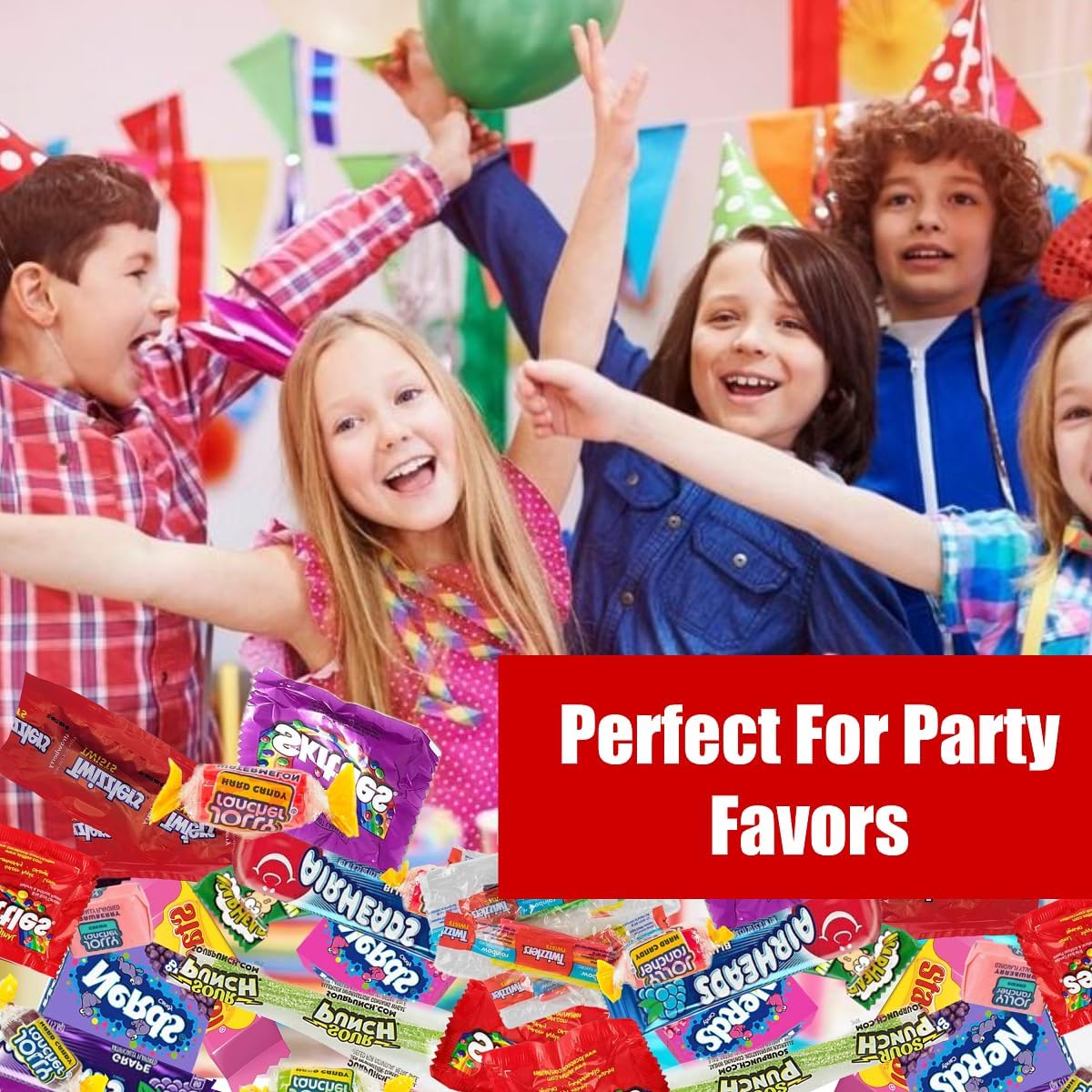 Christmas Candy Individually Wrapped Treats - 3LB Holiday Bulk Assorted Variety Pack - Party Favor Bags - Full-Size Bars - Stocking Stuffer Mix