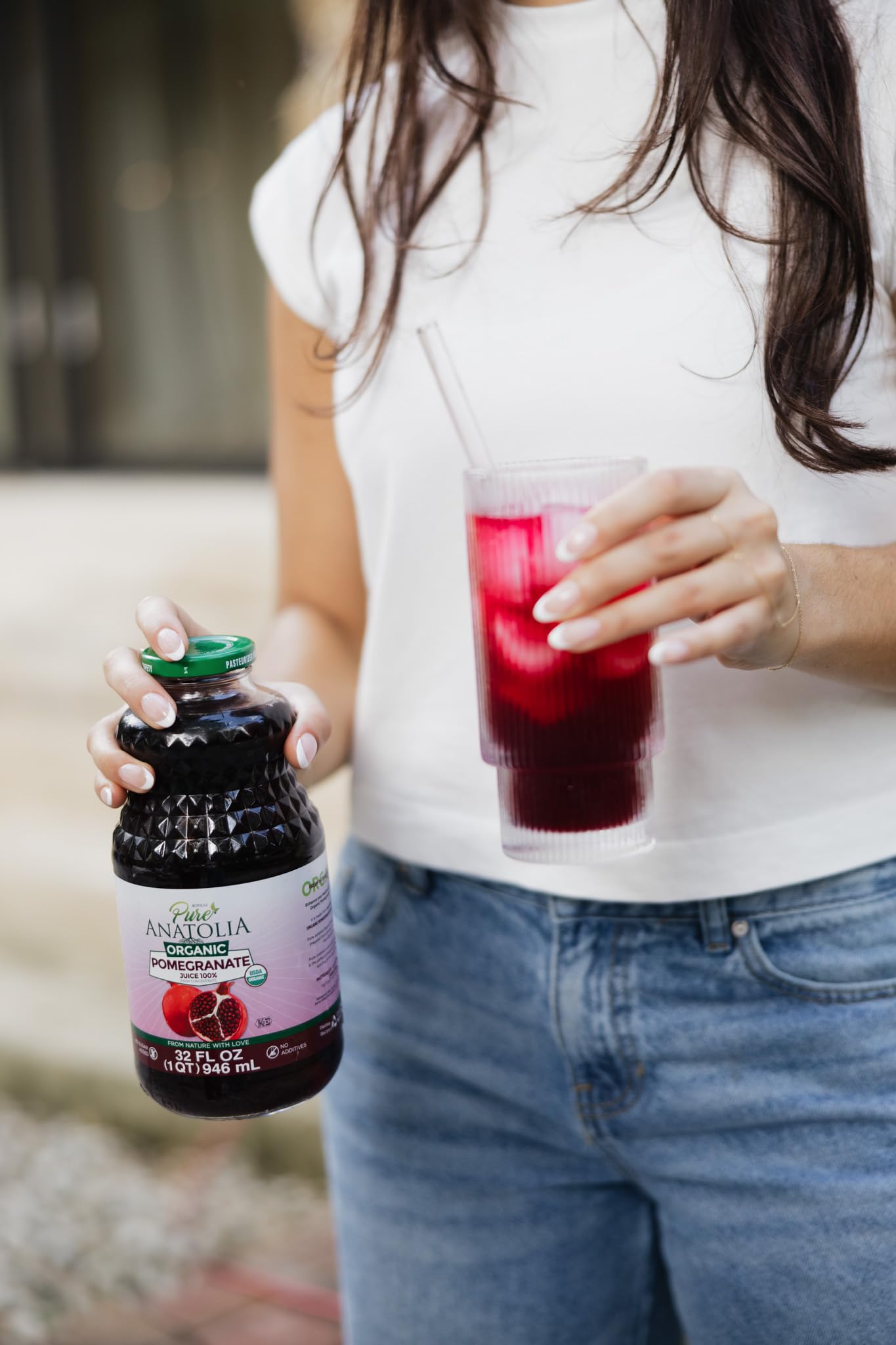 Pure Anatolia Organic Pomegranate Juice 32 fl oz - 100% Pure Juice from Pomegranate Fruit - No Sugar Added, Unsweetened, Non GMO, Vegan, Gluten Free