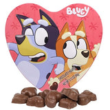 Bluey Valentine's Candy Gift Box, Milk Chocolatey Hearts Inside, Individually Wrapped Pieces, Collectible Heart Container, 2.12 Ounces
